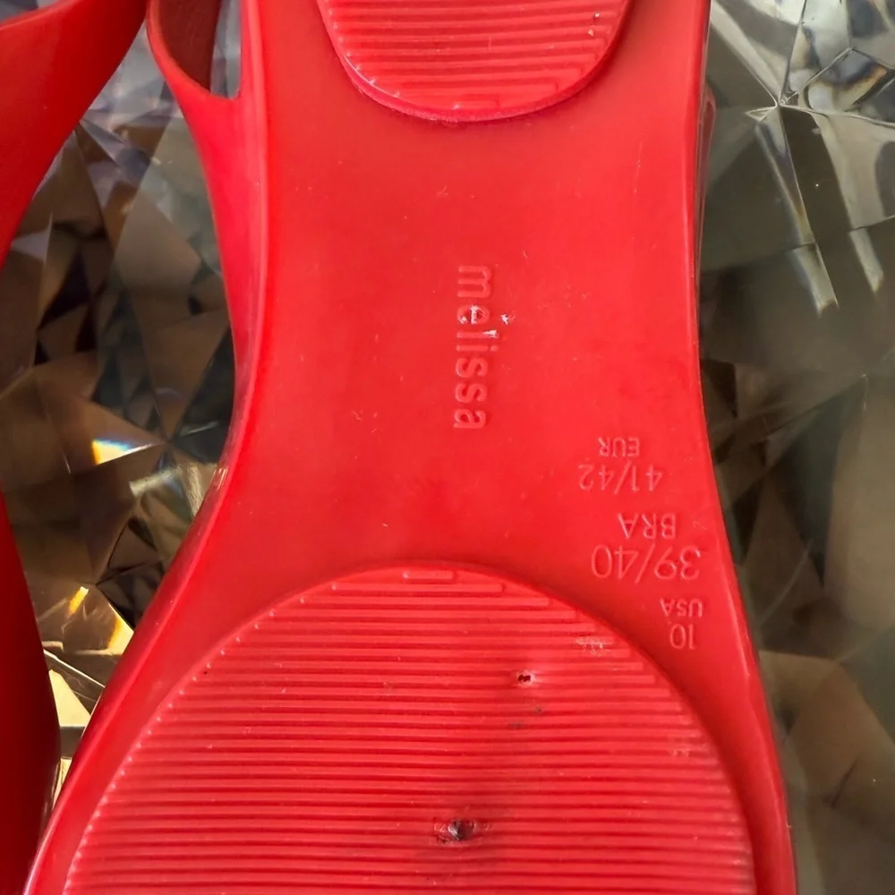 Melissa Zen Rubber Sandals Red - Picture 4 of 8